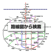 大阪の路線図から貸事務所検索